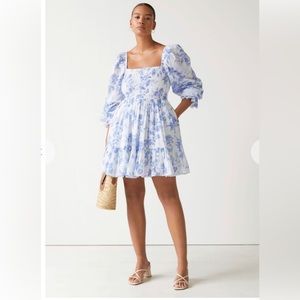 & Other Stoties Smocked mini dress. NWOT. Size S/4